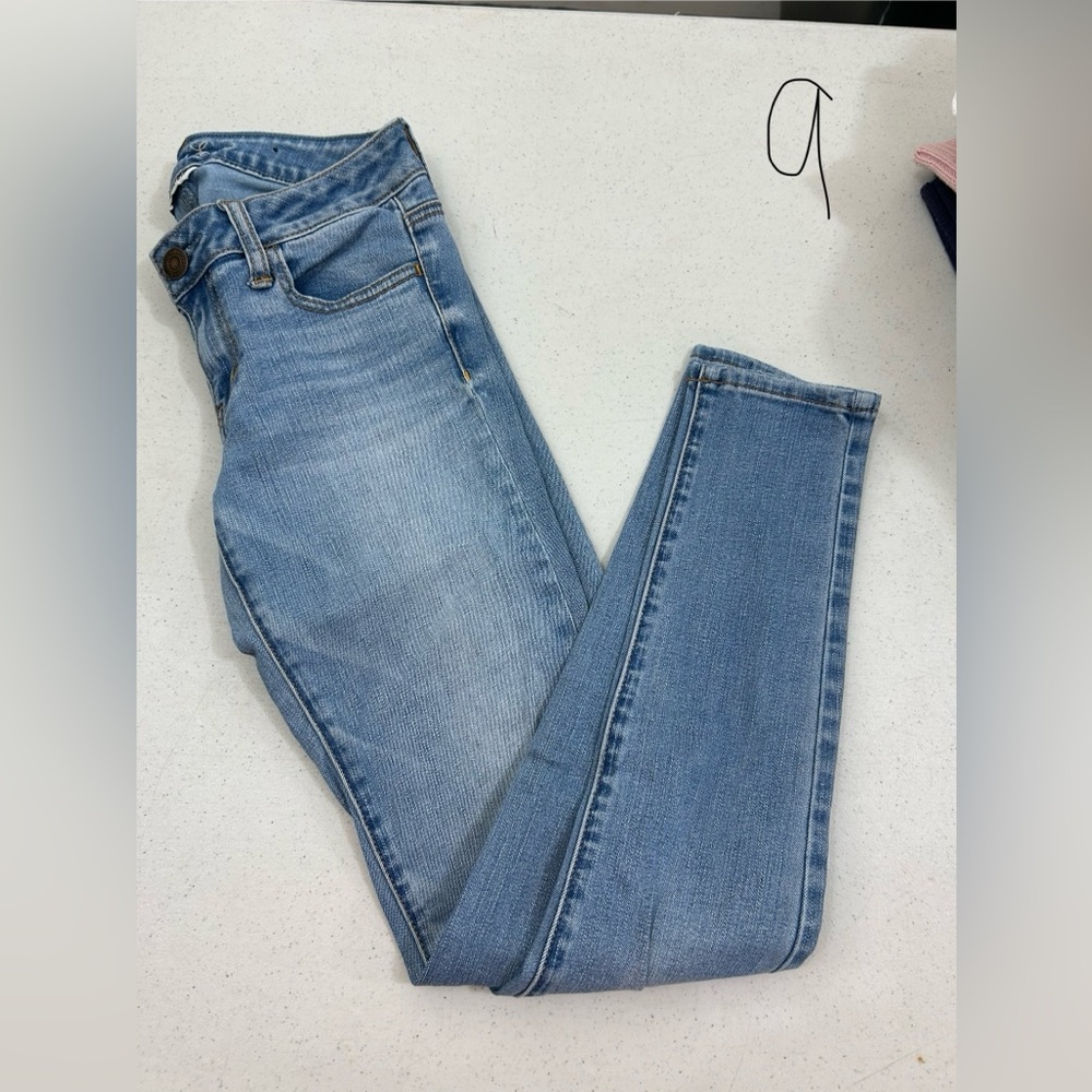 American Eagle Outfitters Sky Blue Skinny Jeans